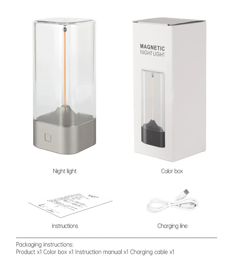 Cordless Magnetic Filament LED Lamp – Rechargeable Atmosphere