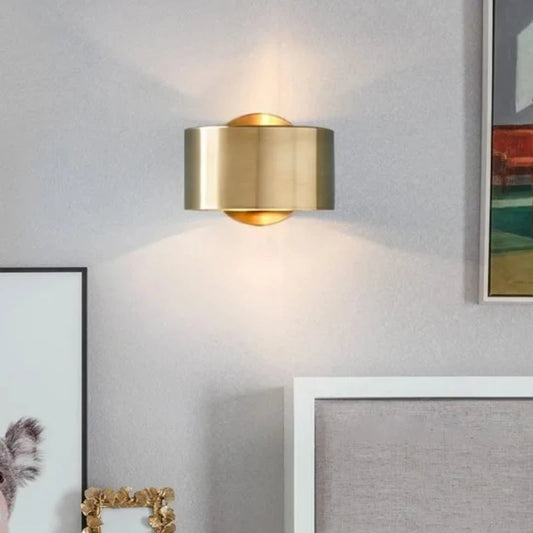 Nordic Gold LED Wall Lamp – E27 Warm White