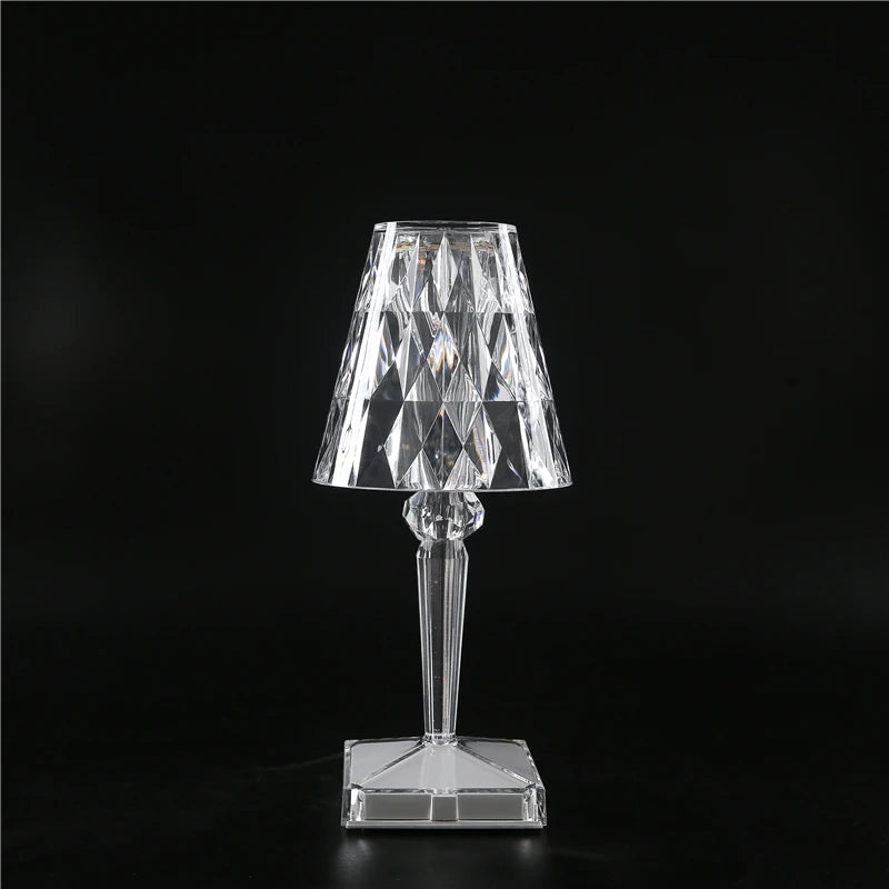 Diamond LED Night Light – USB Rechargeable Touch Acrylic Lamp