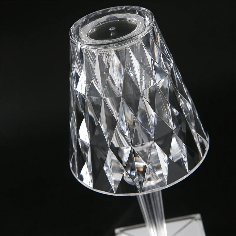 Diamond LED Night Light – USB Rechargeable Touch Acrylic Lamp