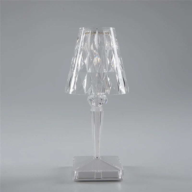 Diamond LED Night Light – USB Rechargeable Touch Acrylic Lamp