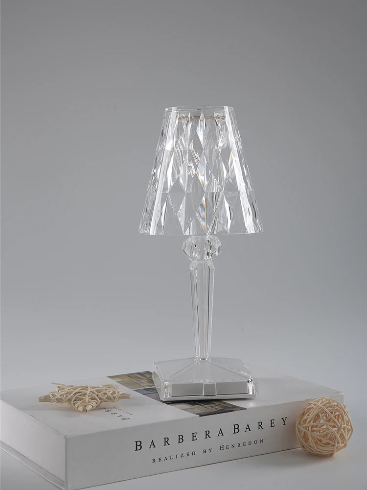 Diamond LED Night Light – USB Rechargeable Touch Acrylic Lamp