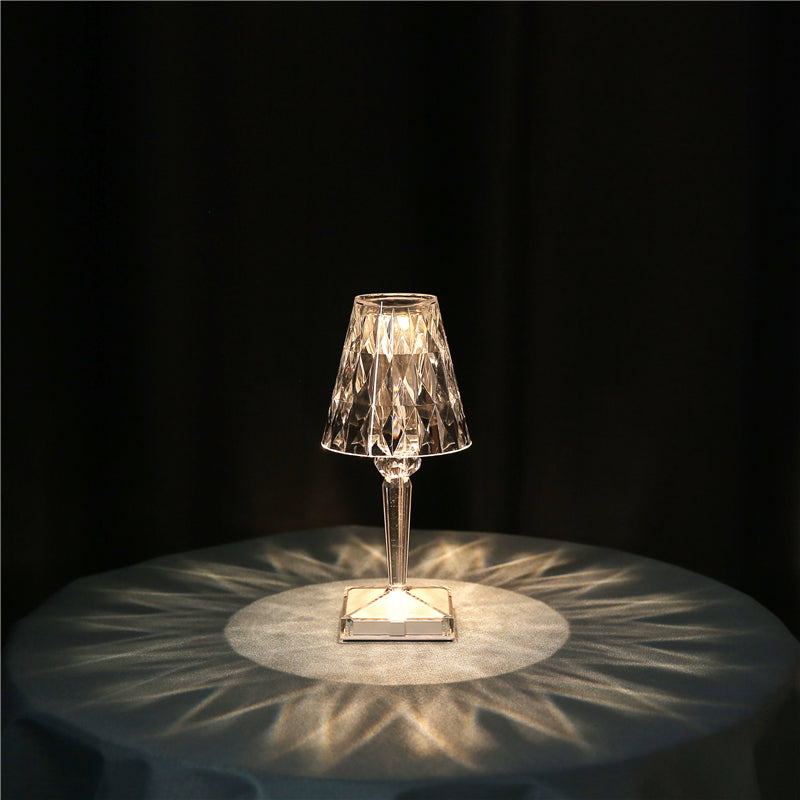 Diamond LED Night Light – USB Rechargeable Touch Acrylic Lamp