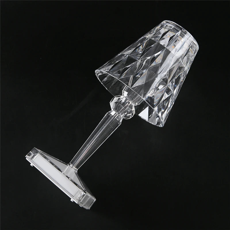 Diamond LED Night Light – USB Rechargeable Touch Acrylic Lamp