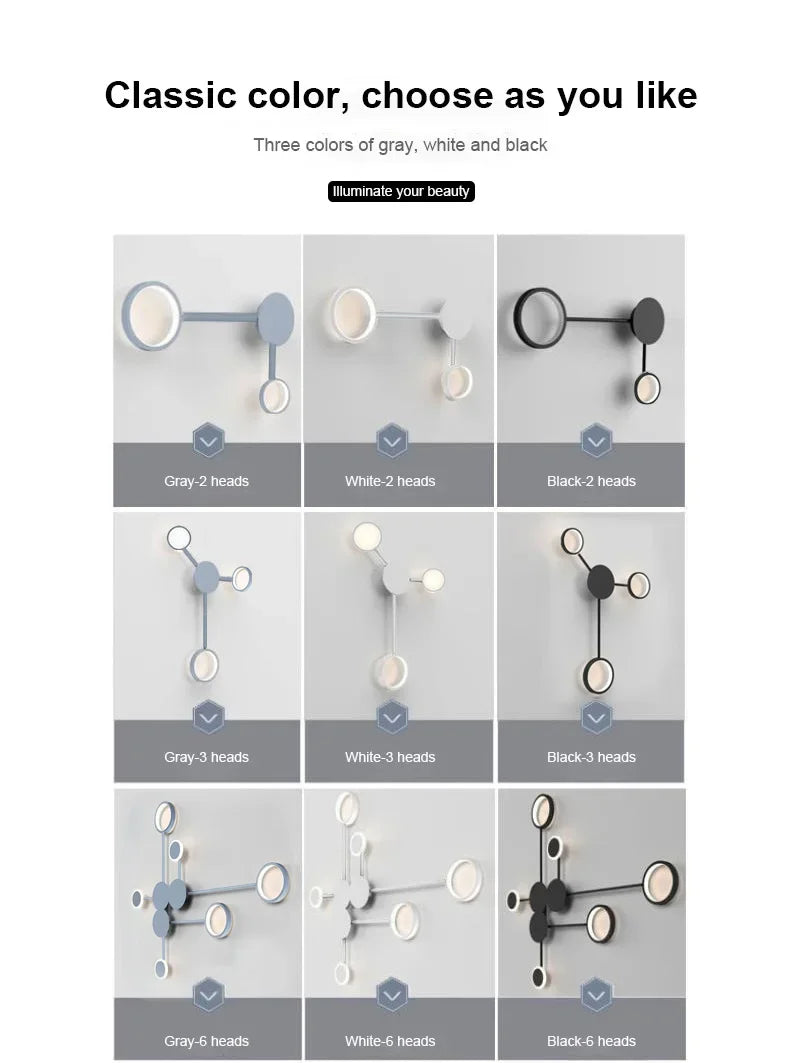 Nordic Minimalist Wall Lamp – E27 Iron Indoor