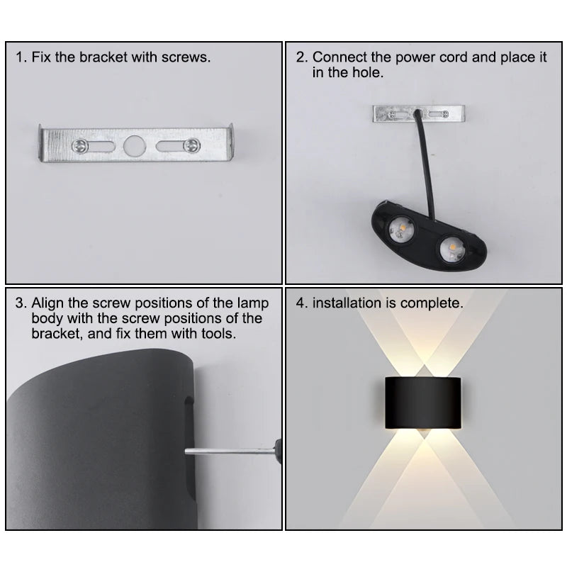 LED Outdoor Wall Lamp Up Down – Garden & Porch
