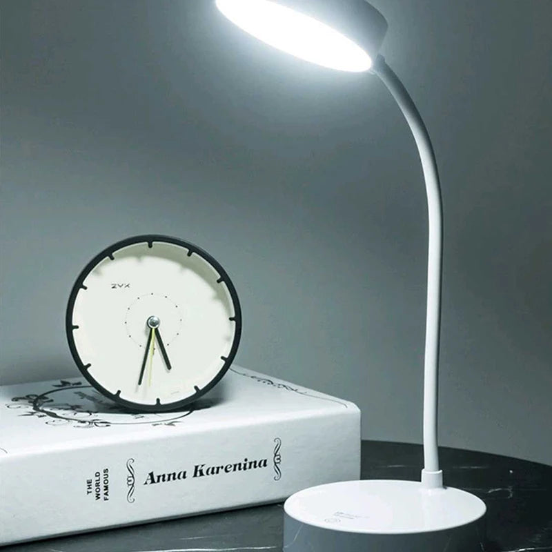 Foldable LED Desk Lamp – 3-Level Dimmable USB Rechargeable Light