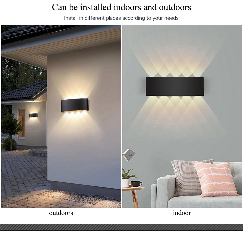 LED Outdoor Wall Lamp Up Down – Garden & Porch