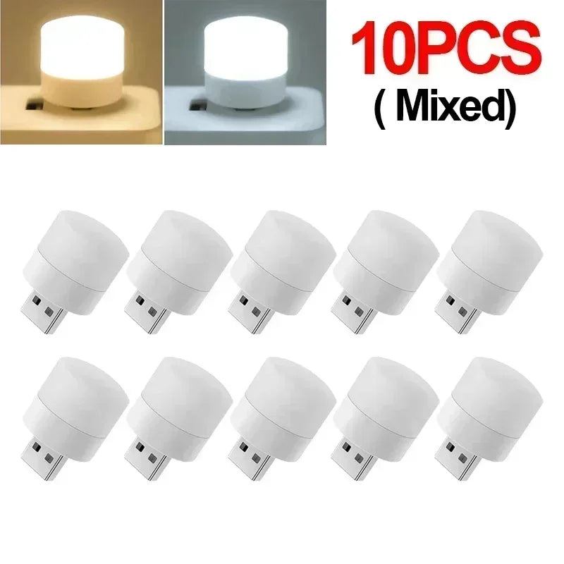 Mini USB LED Reading Light – Warm & Cool White Portable Lamp