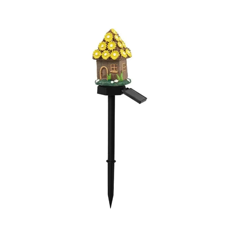 New LED Cartoon Creative Mushroom Lamp Outdoor Waterproof Atmosphere Decorative Floor Plug in Light Solar Garden Landscape Light