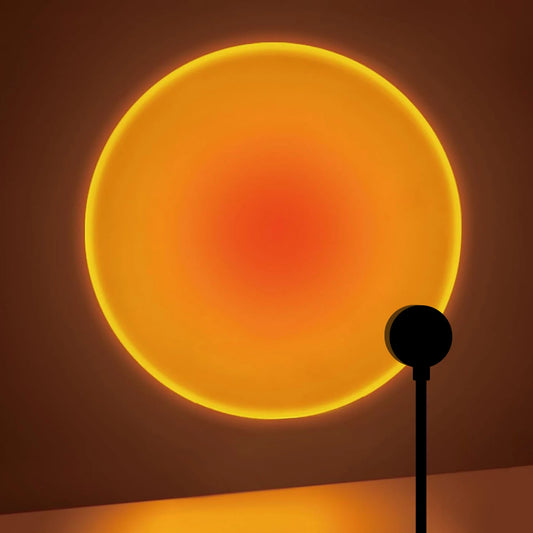 Sunset Projection LED Lamp – USB Rotatable Atmosphere Night Light