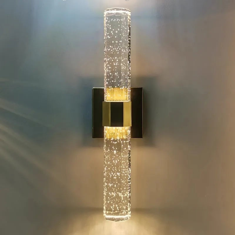 Marble LED Wall Lamp 12W – Gold & Natural Marble