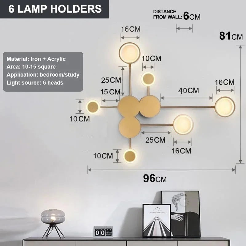 Nordic Minimalist Wall Lamp – E27 Iron Indoor