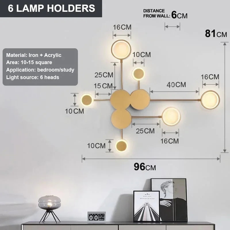 Nordic Minimalist Wall Lamp – E27 Iron Indoor