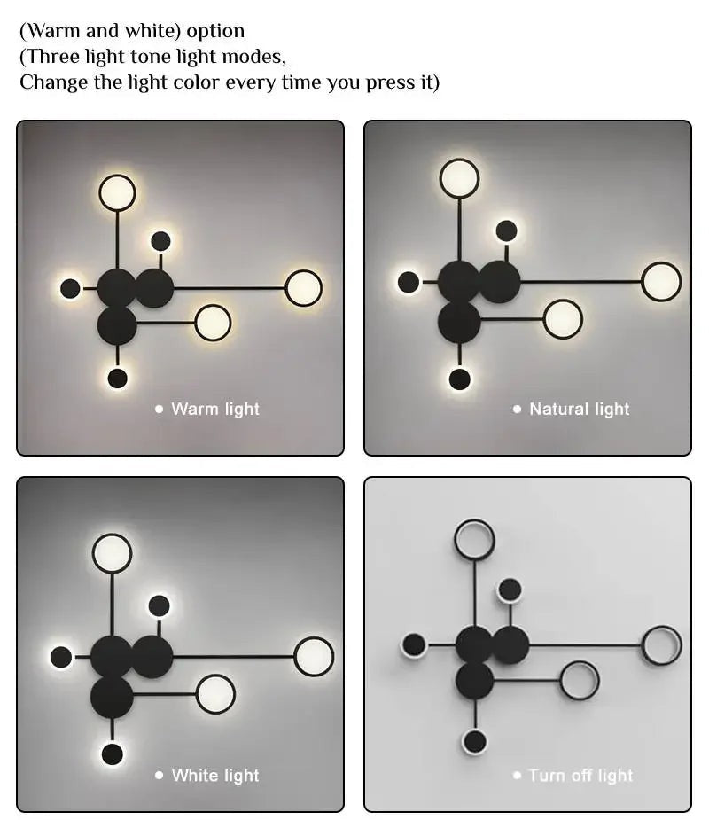 Nordic Minimalist Wall Lamp – E27 Iron Indoor