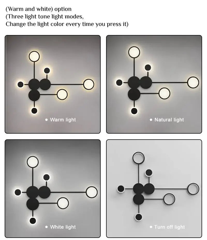 Nordic Minimalist Wall Lamp – E27 Iron Indoor
