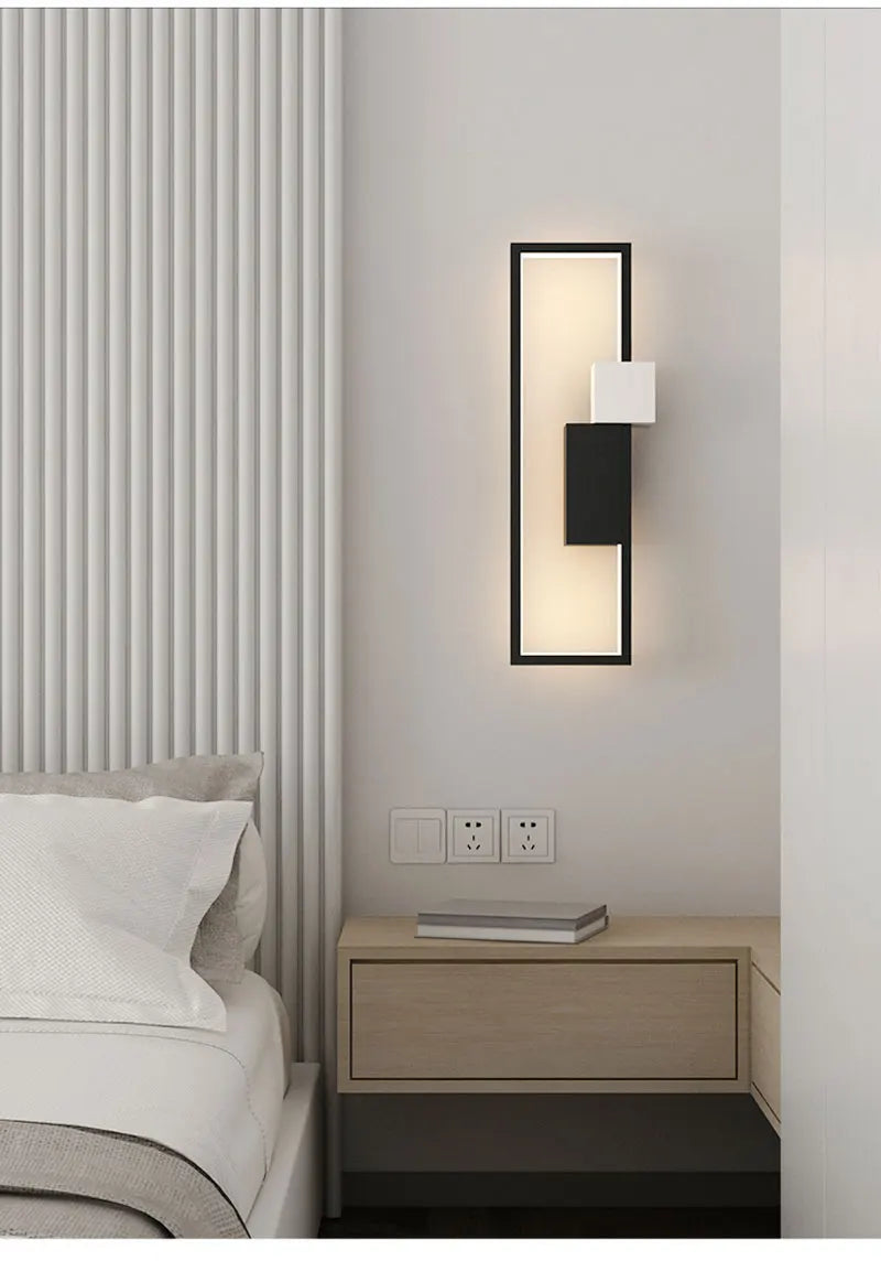 Modern LED Wall Lamp – Black, Gold or White