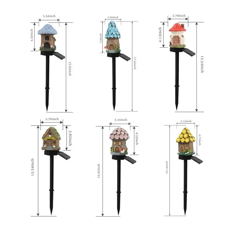 New LED Cartoon Creative Mushroom Lamp Outdoor Waterproof Atmosphere Decorative Floor Plug in Light Solar Garden Landscape Light