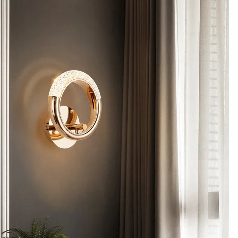 Nordic Gold LED Wall Lamp – 3 Colour Modes