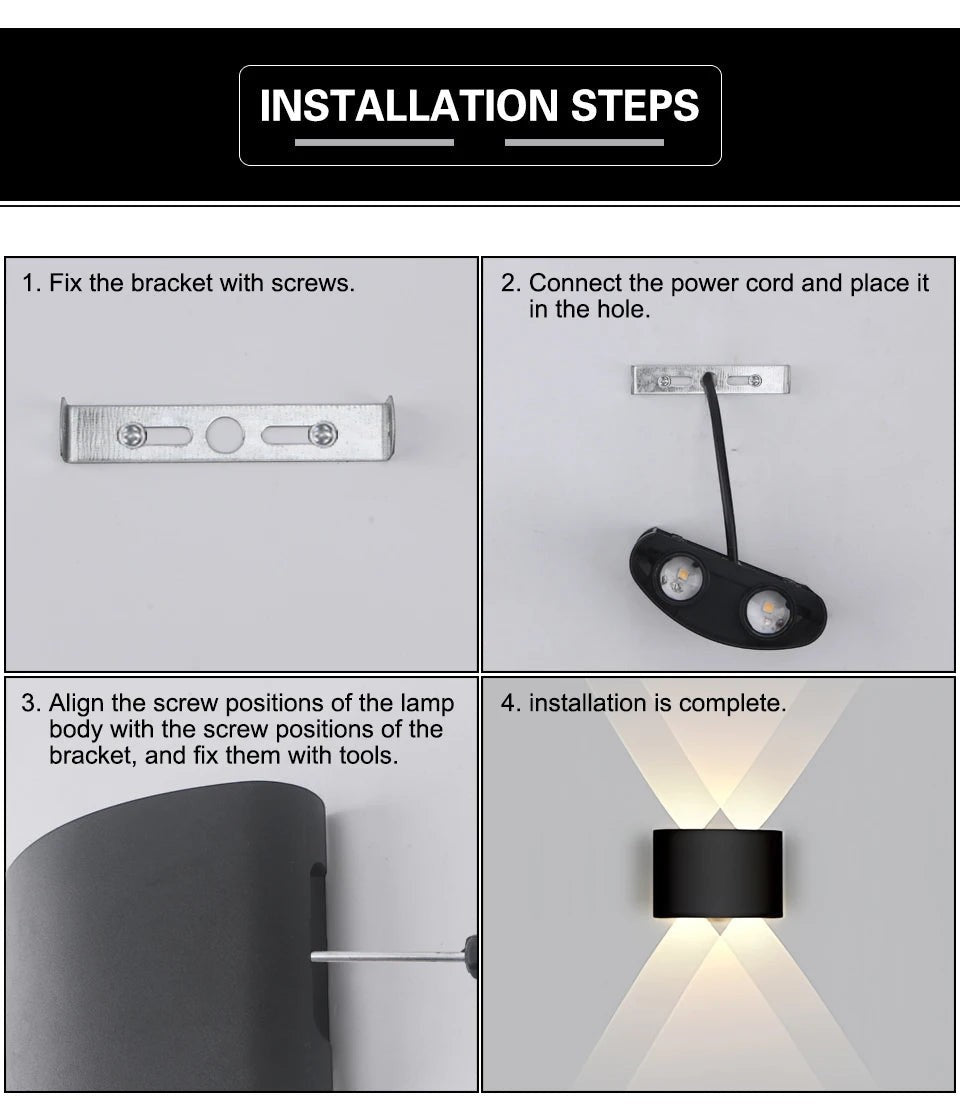 LED Outdoor Wall Lamp Up Down – Garden & Porch