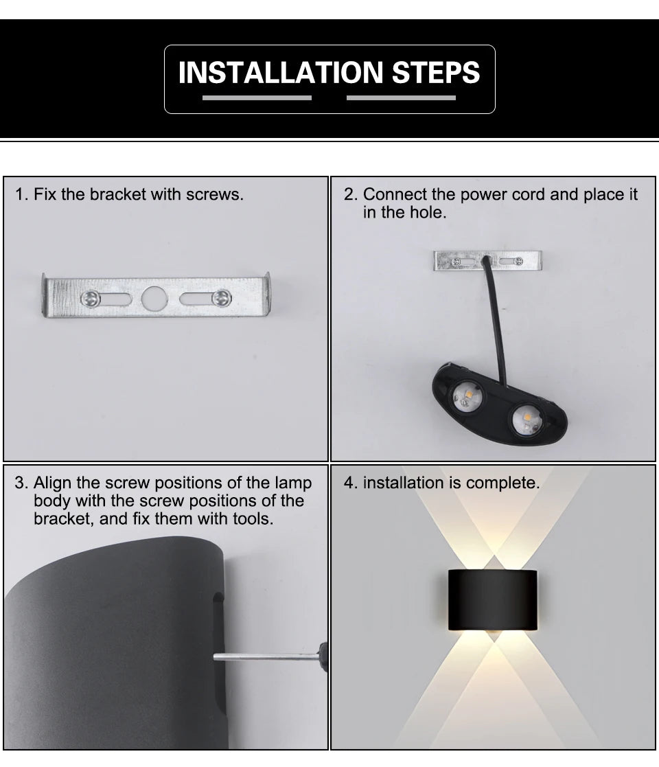 LED Outdoor Wall Lamp Up Down – Garden & Porch