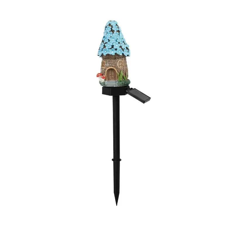 New LED Cartoon Creative Mushroom Lamp Outdoor Waterproof Atmosphere Decorative Floor Plug in Light Solar Garden Landscape Light