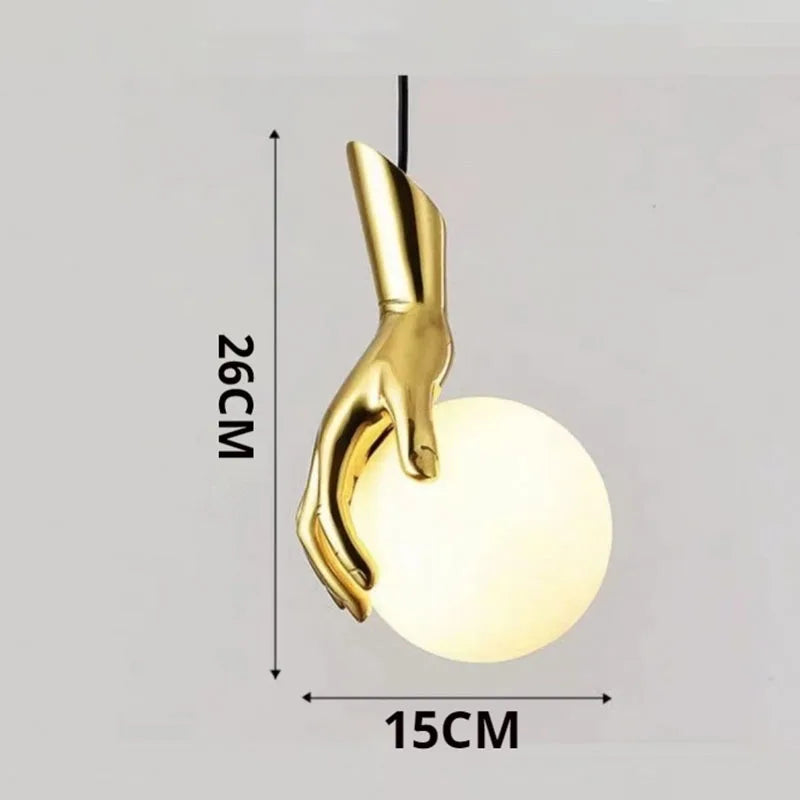 Gold LED Bedside Wall Lamp – Frosted Glass