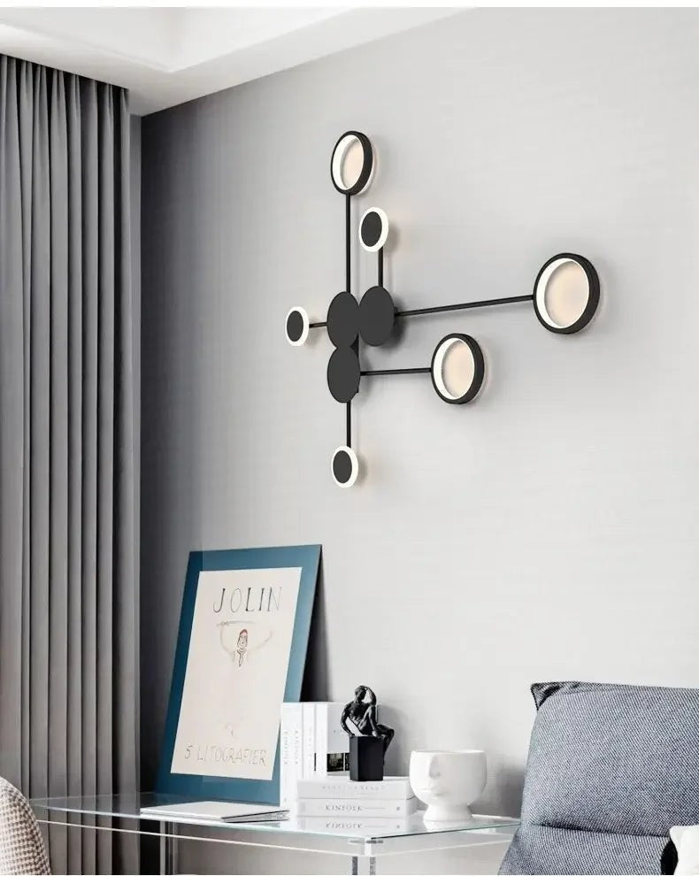 Nordic Minimalist Wall Lamp – E27 Iron Indoor