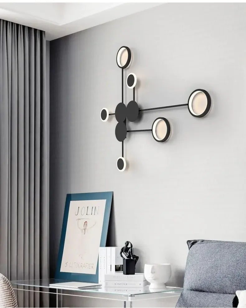 Nordic Minimalist Wall Lamp – E27 Iron Indoor