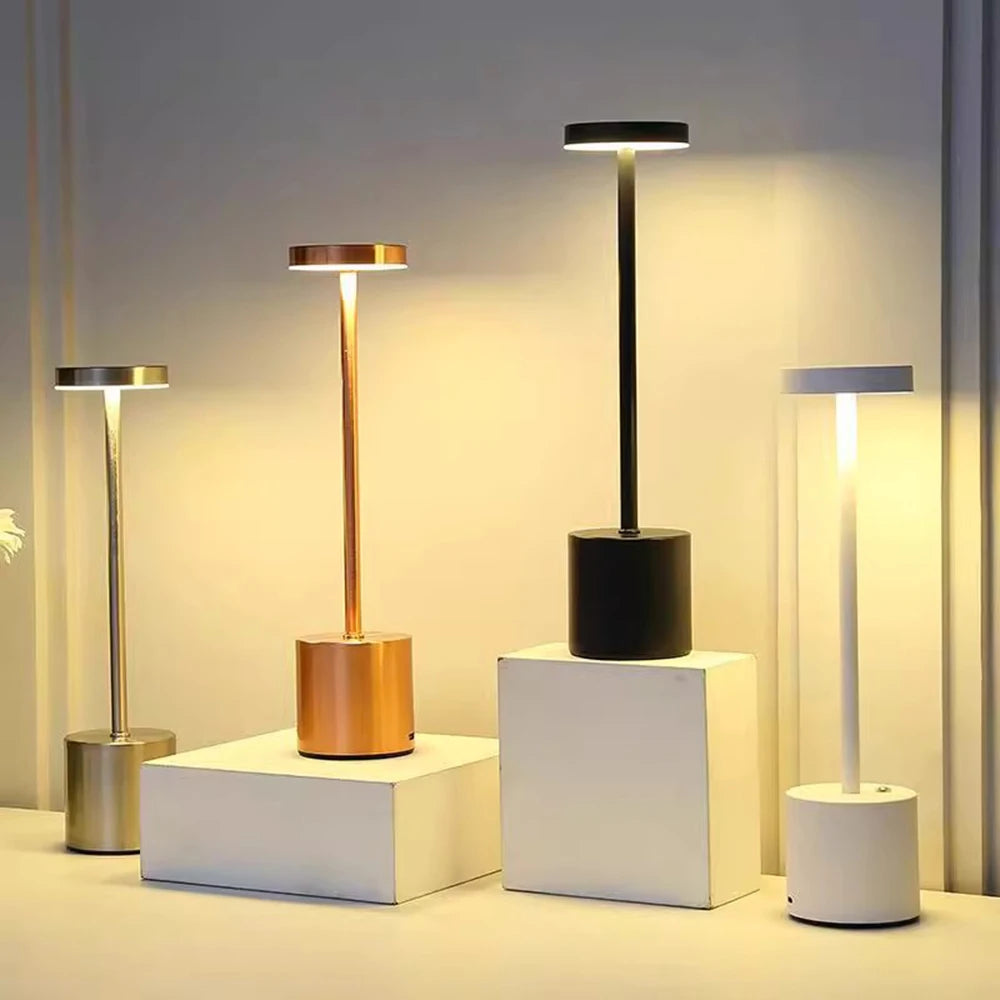 Cordless LED Ambient Table Lamp – 3-Colour Touch Rechargeable