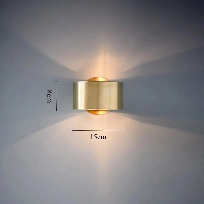 Nordic Gold LED Wall Lamp – E27 Warm White