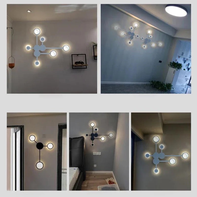 Nordic Minimalist Wall Lamp – E27 Iron Indoor