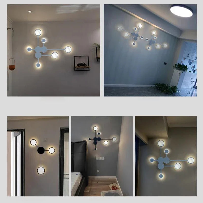 Nordic Minimalist Wall Lamp – E27 Iron Indoor