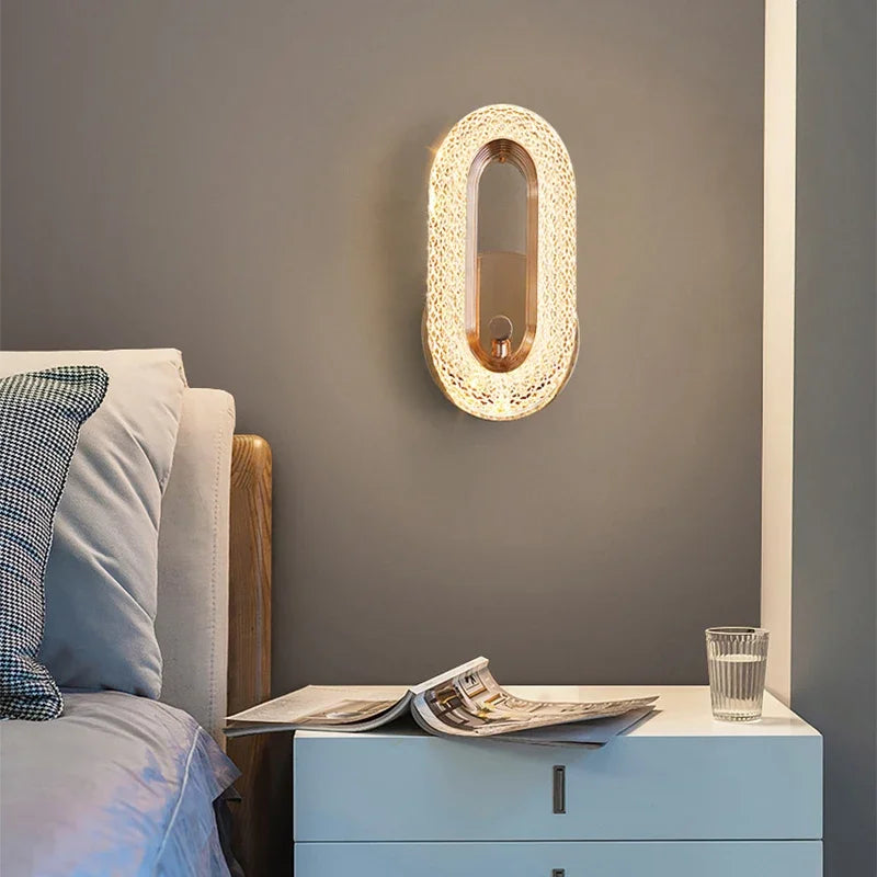Nordic Gold LED Wall Lamp – 3 Colour Modes