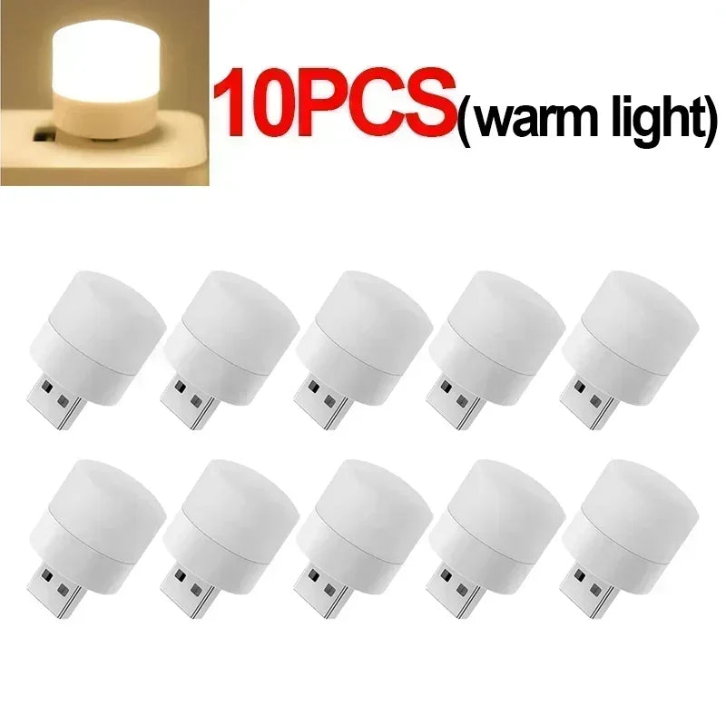 Mini USB LED Reading Light – Warm & Cool White Portable Lamp