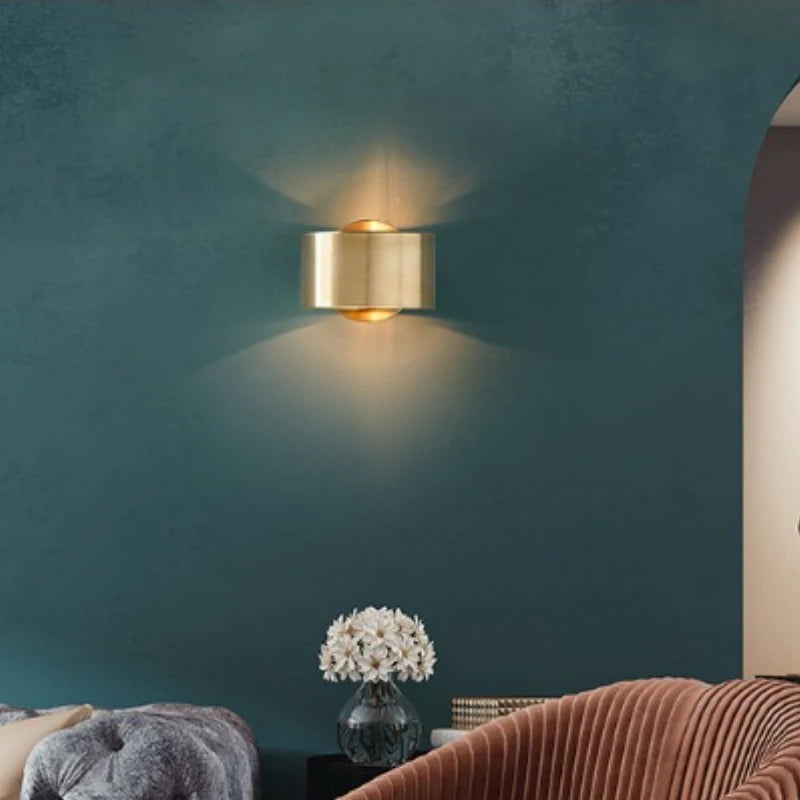 Nordic Gold LED Wall Lamp – E27 Warm White