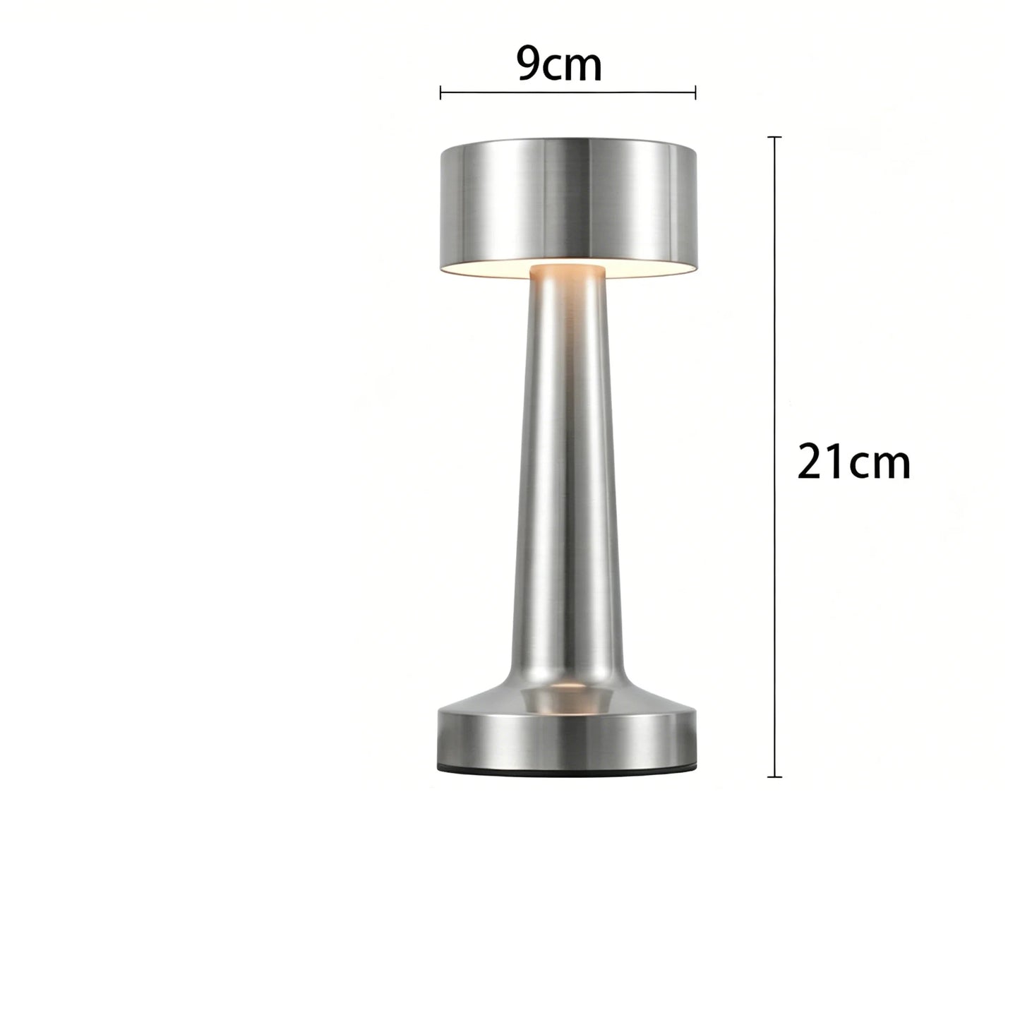 Wireless LED Table Lamp – Touch Dimming 3-Level Rechargeable