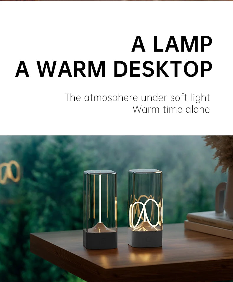 Cordless Magnetic Filament LED Lamp – Rechargeable Atmosphere