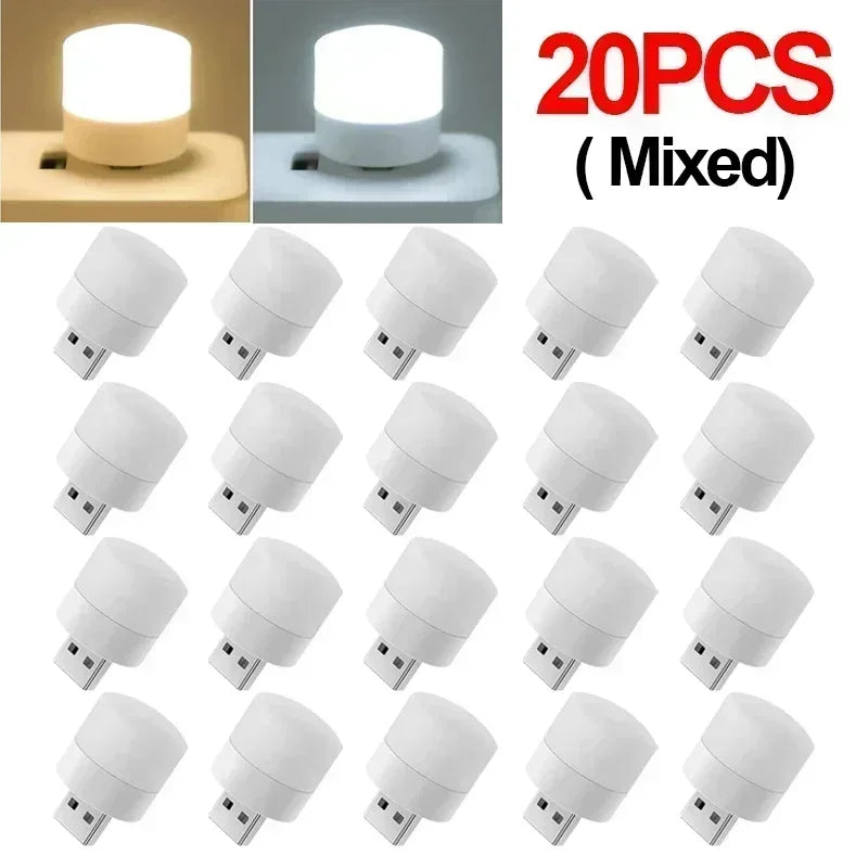 Mini USB LED Reading Light – Warm & Cool White Portable Lamp