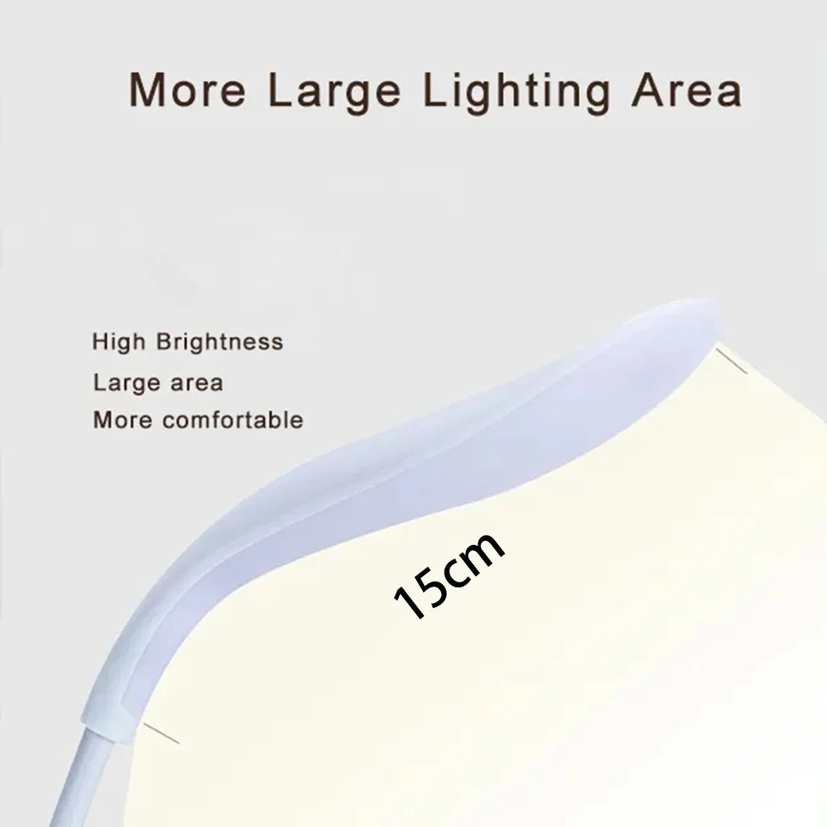 Flexible LED Reading Desk Lamp – USB Rechargeable 3-Level Touch