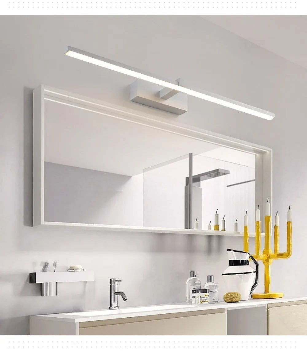 LED Bathroom Vanity Lamp – Touch Switch Black White