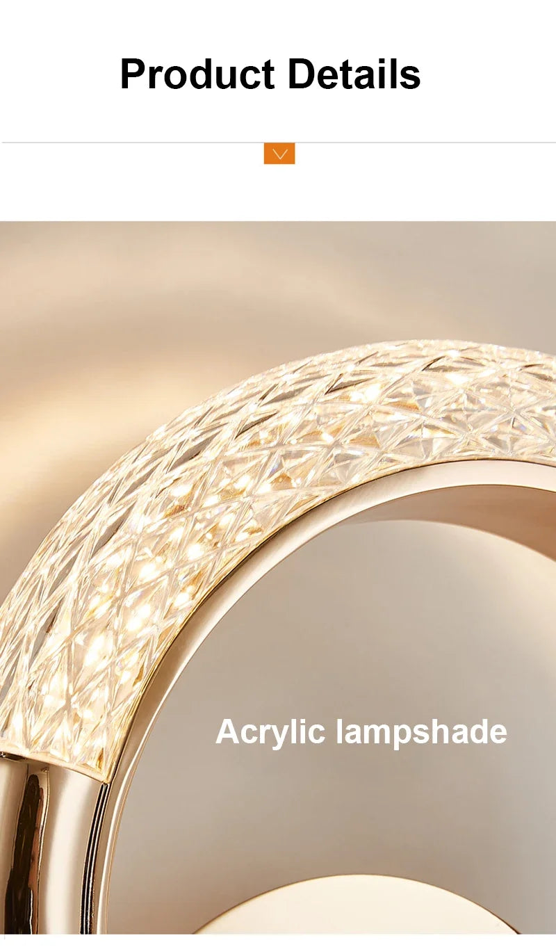 Nordic Gold LED Wall Lamp – 3 Colour Modes