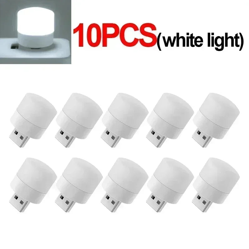 Mini USB LED Reading Light – Warm & Cool White Portable Lamp