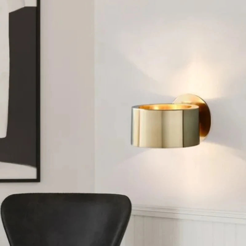 Nordic Gold LED Wall Lamp – E27 Warm White