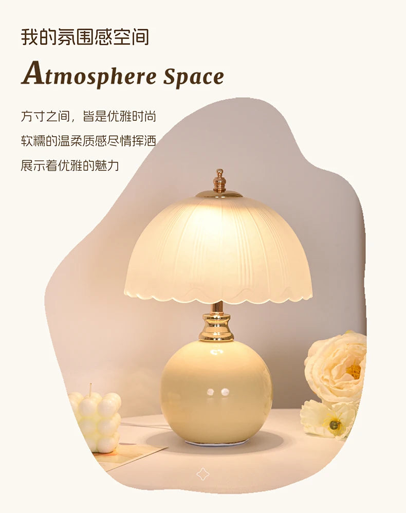 Wireless LED Filament Night Lamp – Rechargeable 3-Level Cordless
