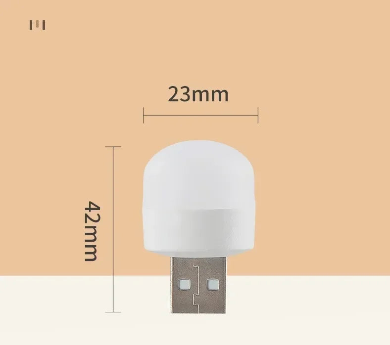 Mini USB LED Reading Light – Warm & Cool White Portable Lamp