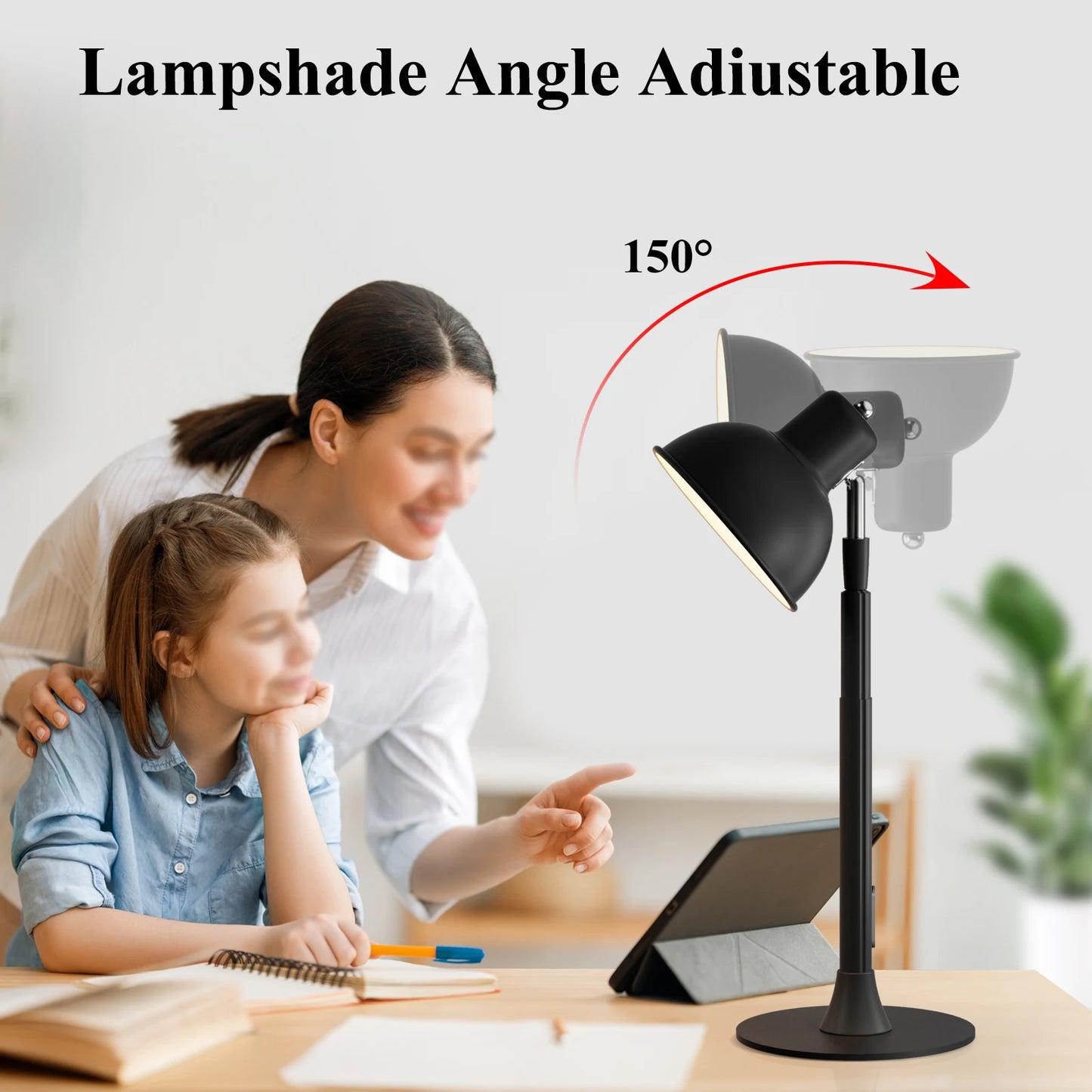 MARPOU Floor Lamp Adjustable with 3 Color Dimmable USB Plug Modern LED Telescopic 145CM Floor Stand Light Living Room Bedroom