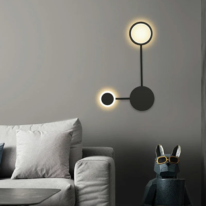 Nordic Minimalist Wall Lamp – E27 Iron Indoor