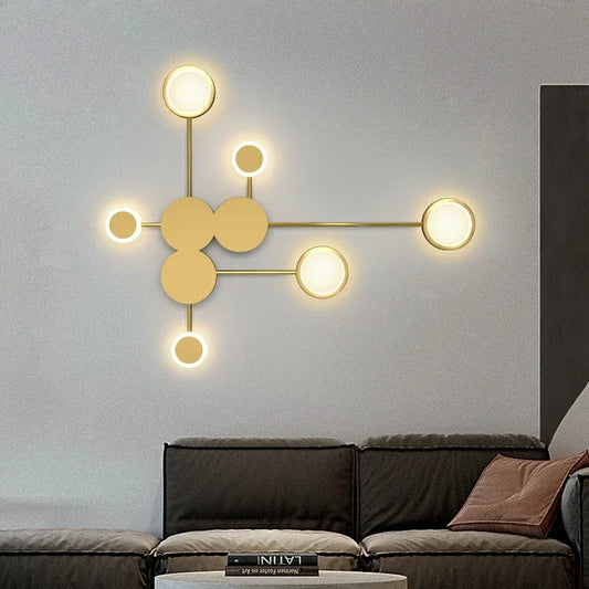 Nordic Minimalist Wall Lamp – E27 Iron Indoor
