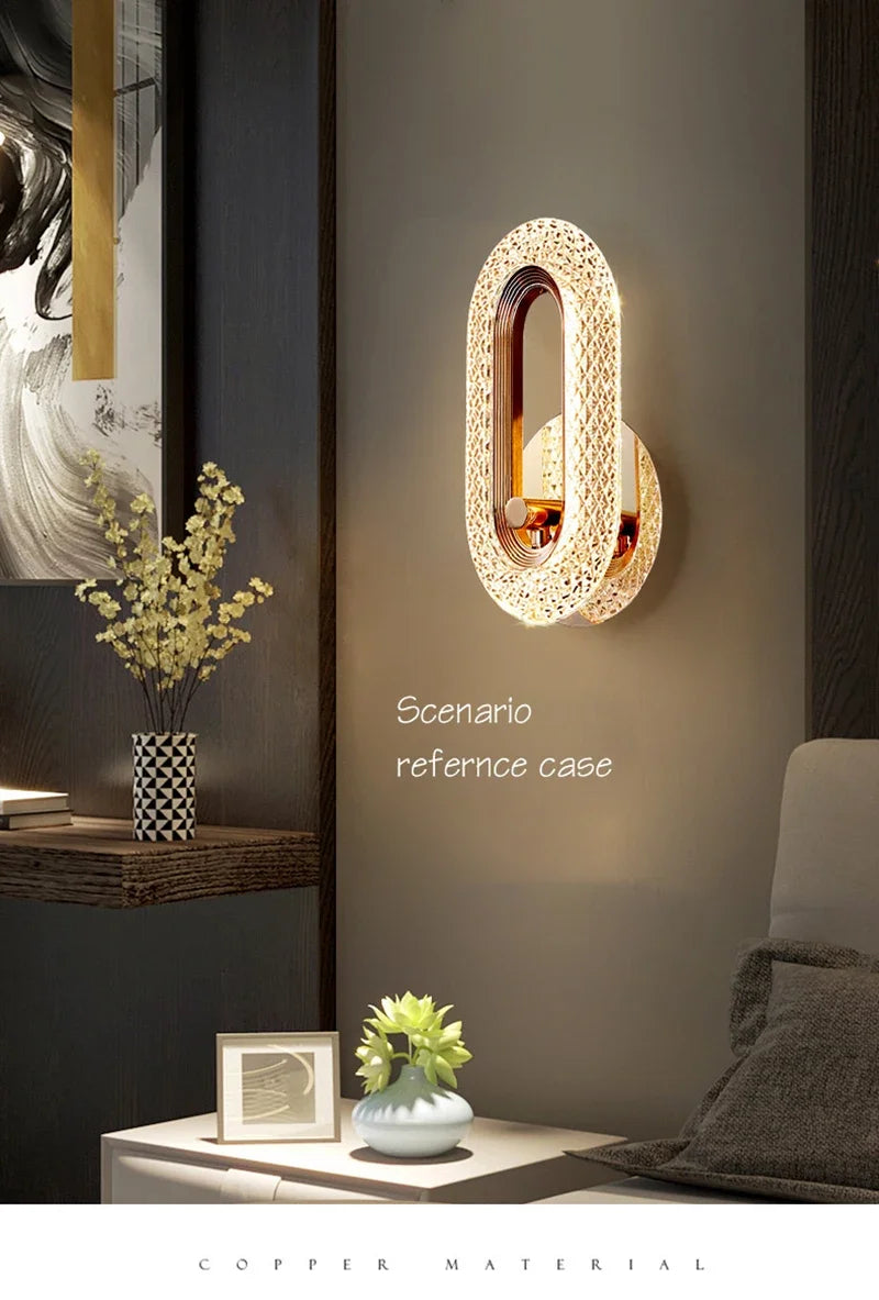 Nordic Gold LED Wall Lamp – 3 Colour Modes